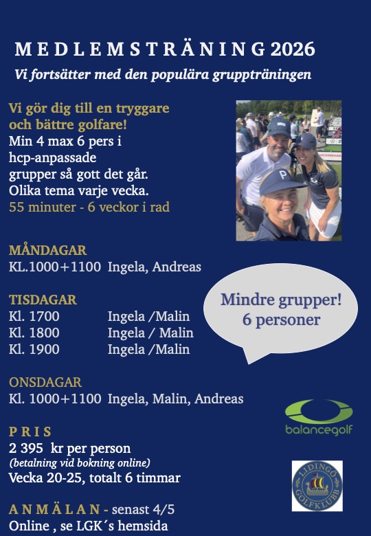 Medlemsträning 2026