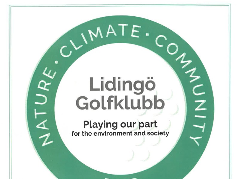 Lidingö Golfklubb har för tredje gången blivit GEO Certifierade!